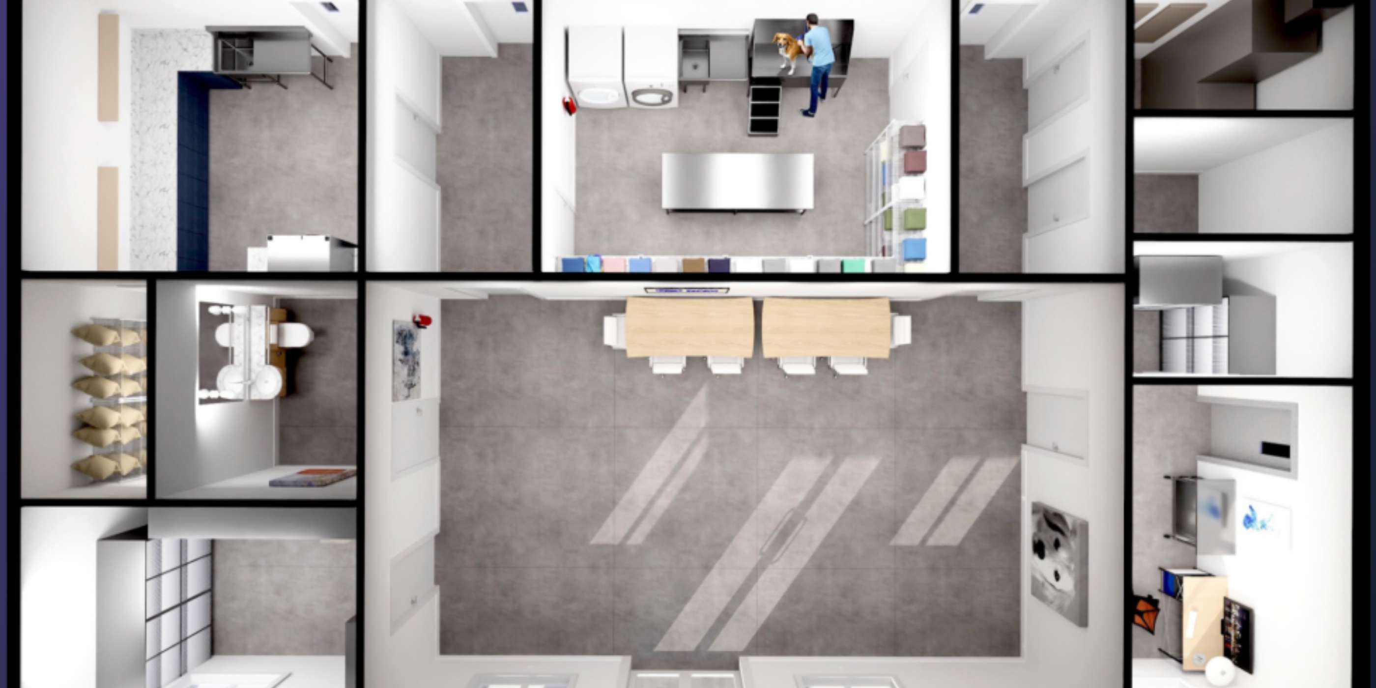 Building interior render